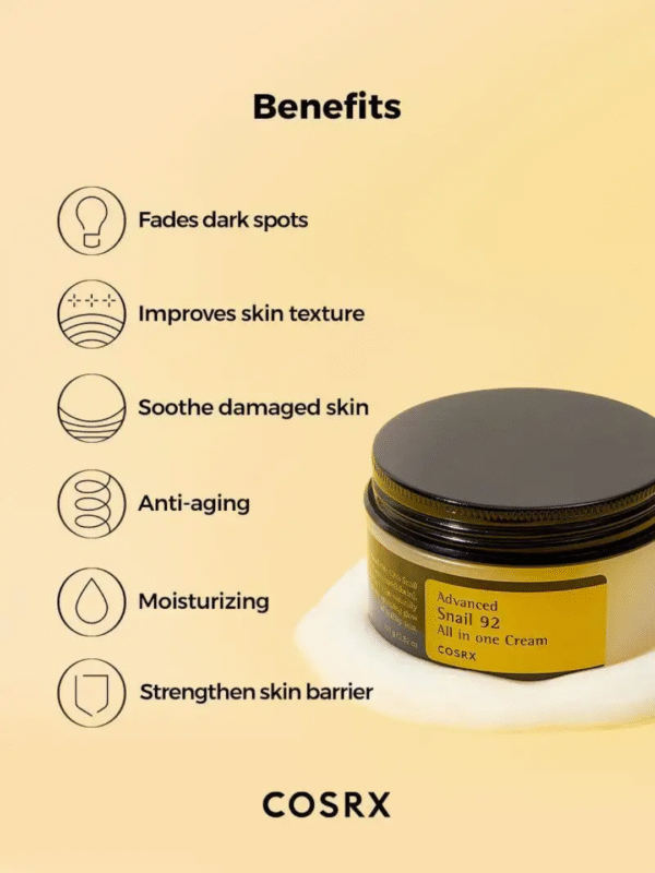 [COSRX] Advanced Snail 92 All in one Cream 100g/3.52 o.z - Image 17