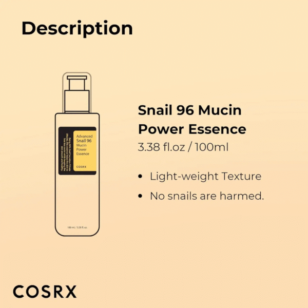 COSRX Advanced Snail 96 Mucin  Power Essence 100ml/3.38Floz - Image 2