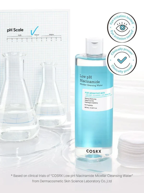 [COSRX] Low PH Niacinamide Micellar Cleansing Water 400ml (13.52 fl.oz) - Image 2