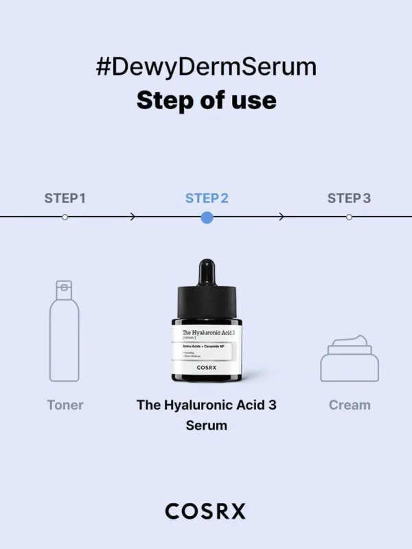 COSRX Hyaluronic Acid Serum 3 20ml - Image 9