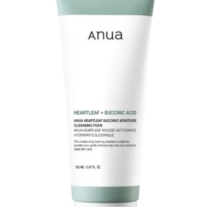 ANUA Heartleaf Succinic Moisture Cleansing Foam - Pore and Acne Cleanser 150ml